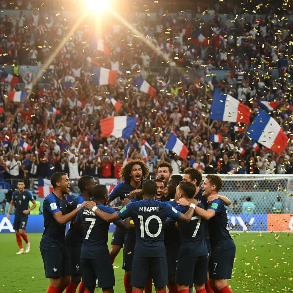 France and Morocco players on the pitch in Boston stadium during World Cup 2026