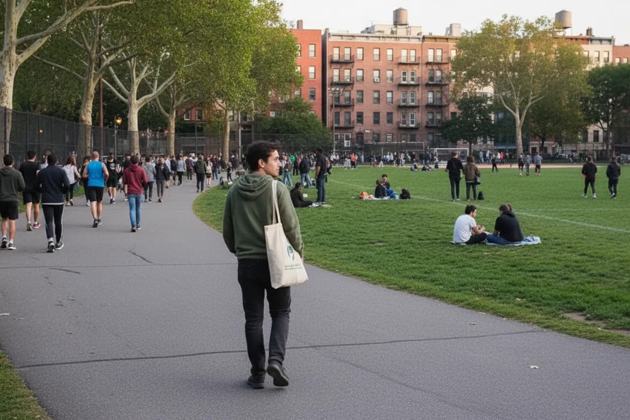 NYC experience scene for McCarren Park Track Trial: A Gym-Class Reset for Nervous Middle Schoolers