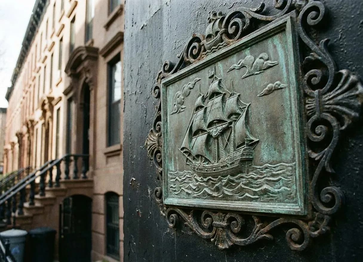 McGolrick Park's Civil War Ironclad Monument When Greenpoint Dog Walkers Circle at Dusk