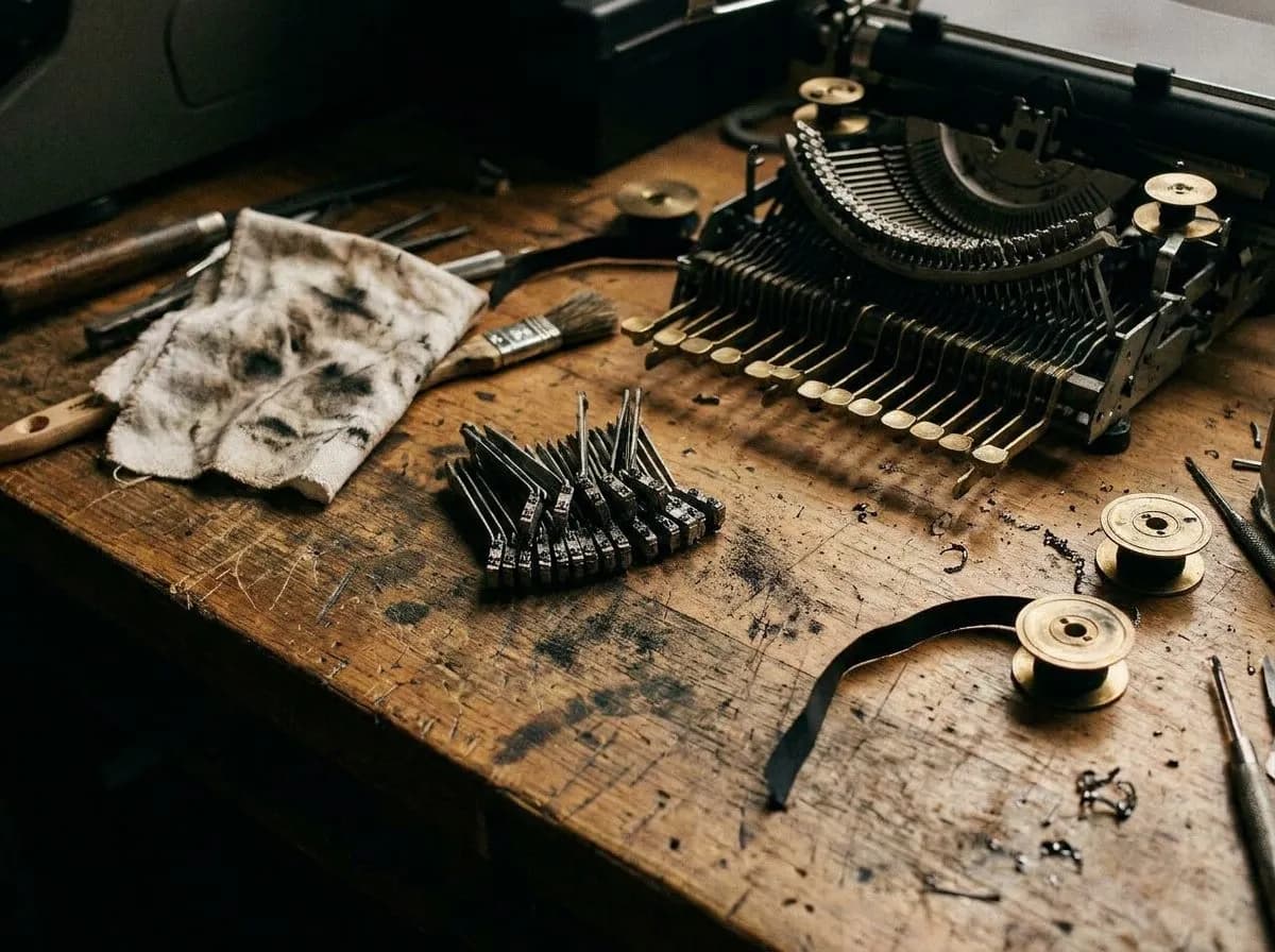 Mechanical Typewriter Repair and Ribbon Spooling Studio in Alphabet City