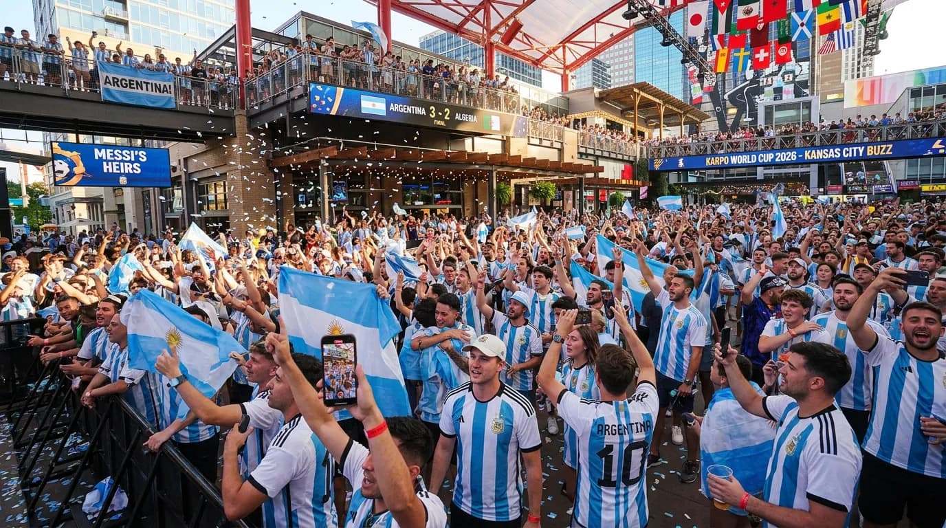 Argentina supporters in Kansas City after Messi’s hat trick