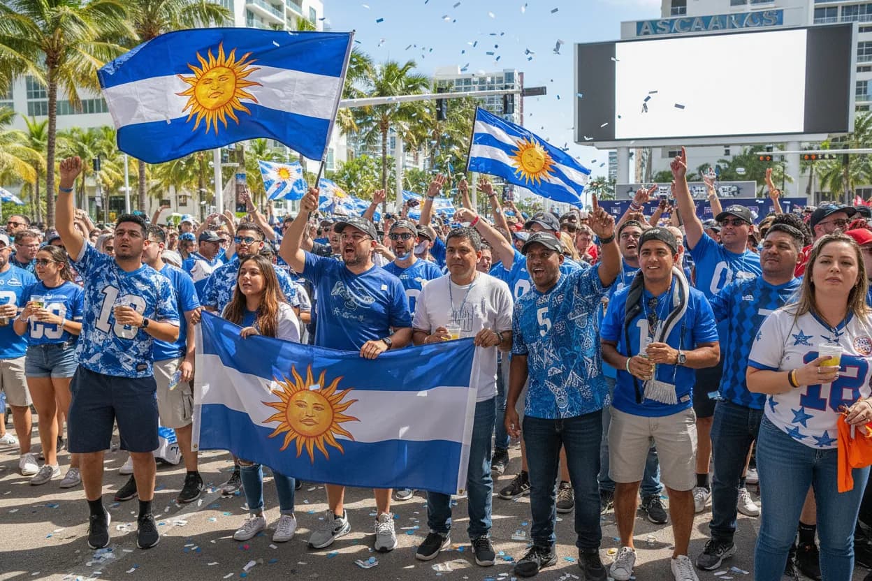 Argentina World Cup fans in Miami