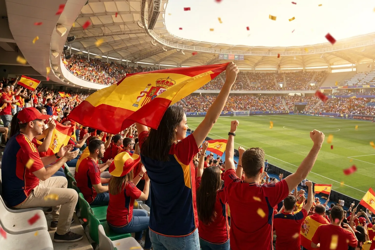 World Cup supporters navigating East Rutherford · New York City · North America during match day.