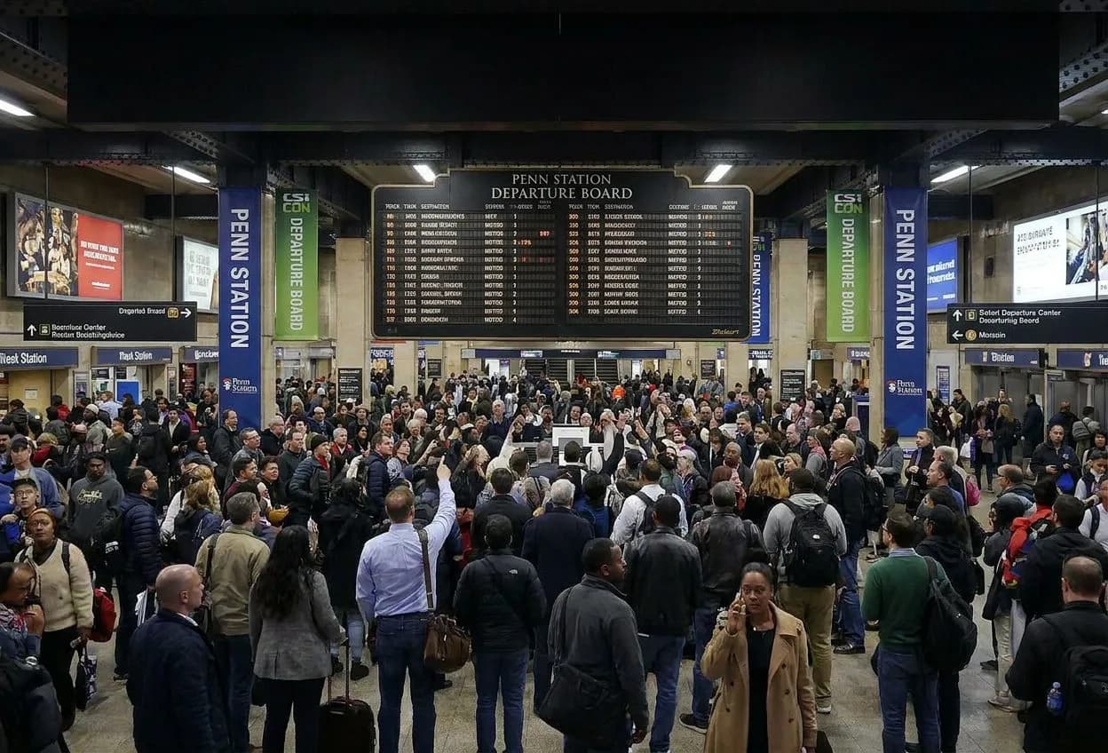MetLife Stadium World Cup shuttle routes from Penn Station when match-day crowds converge