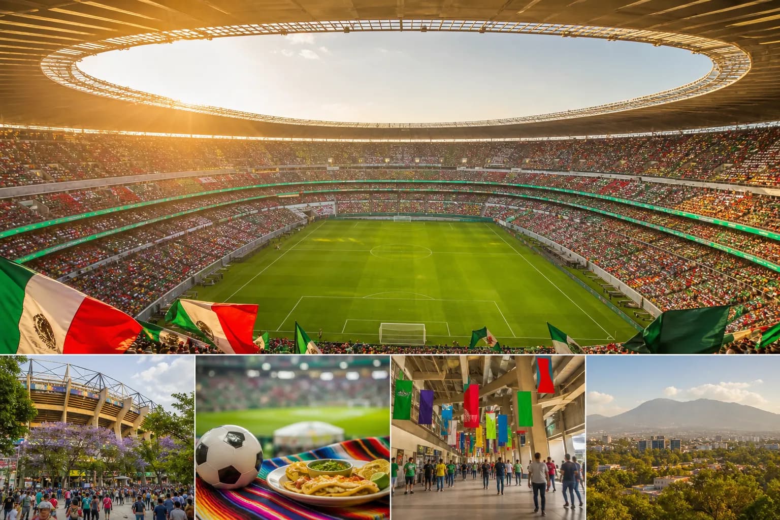 Mexico City World Cup match-day scene