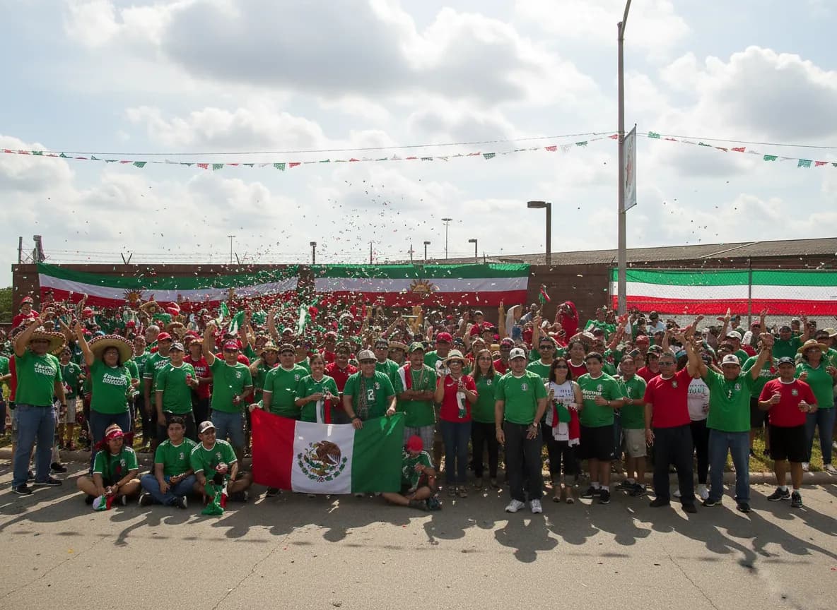 Mexico World Cup fans in Houston