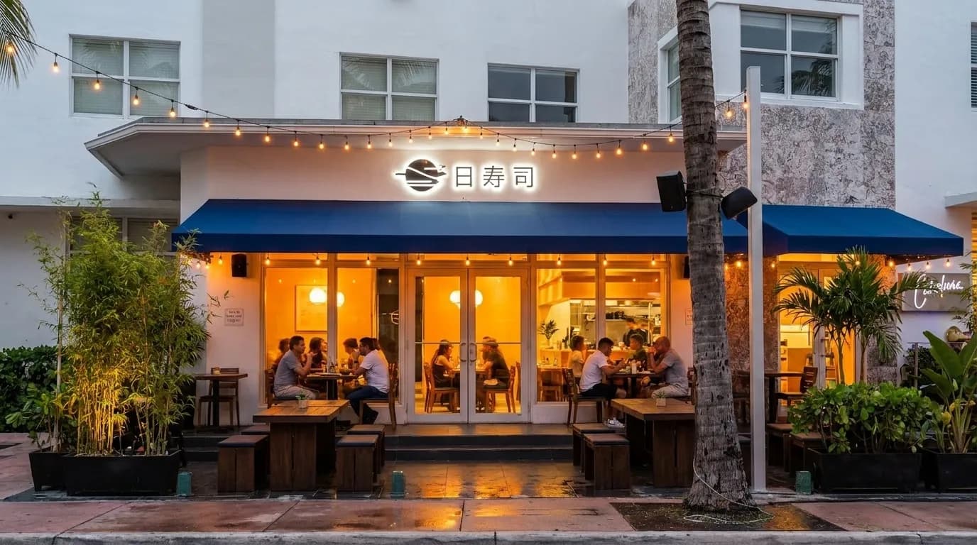 Momosan ramen restaurant exterior in Wynwood Miami