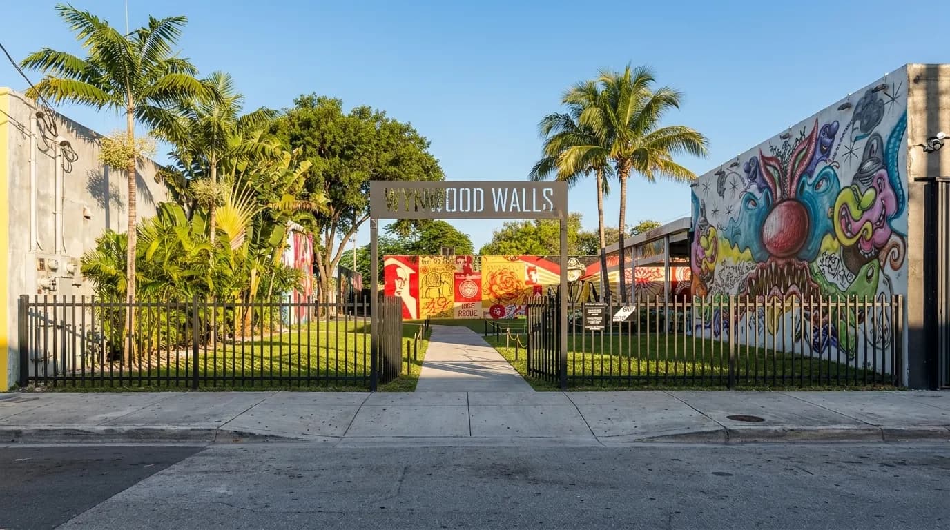 Colorful street murals in Wynwood neighborhood, Miami