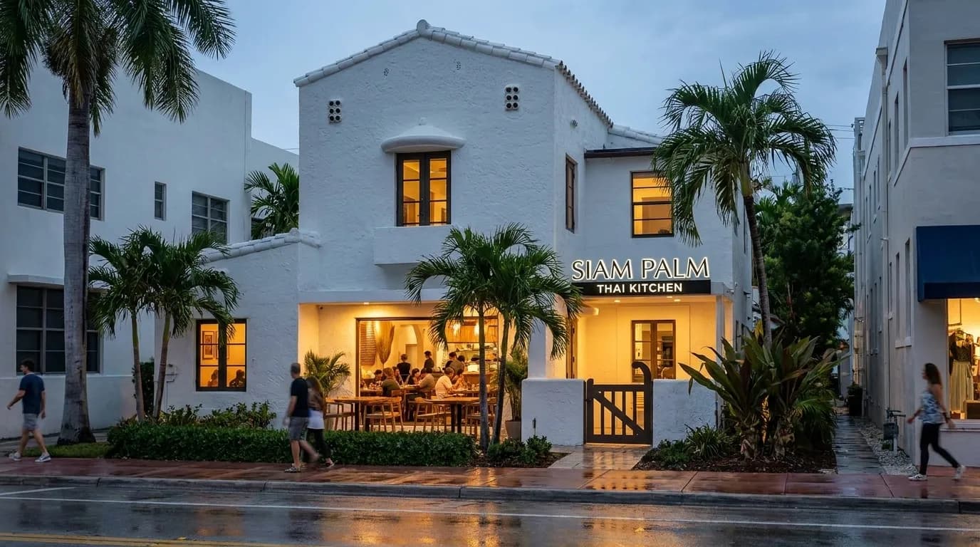 NaiYaRa Thai restaurant exterior in Miami