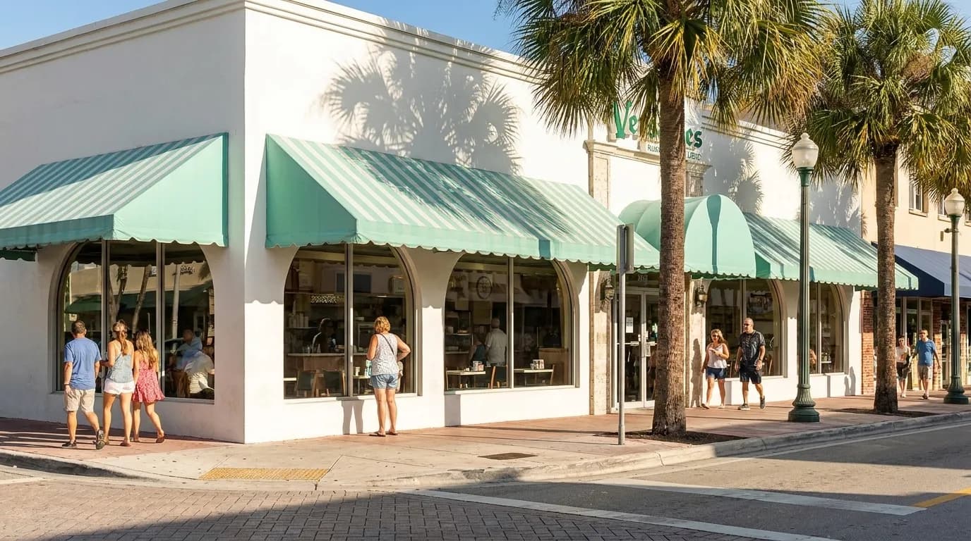 Versailles Restaurant exterior on Calle Ocho in Little Havana, Miami