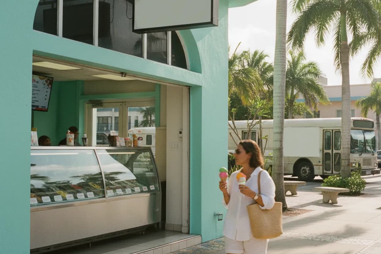 Miami experience scene for Miami Dessert Spots for Race Fans Discussing Kyle Larson Today