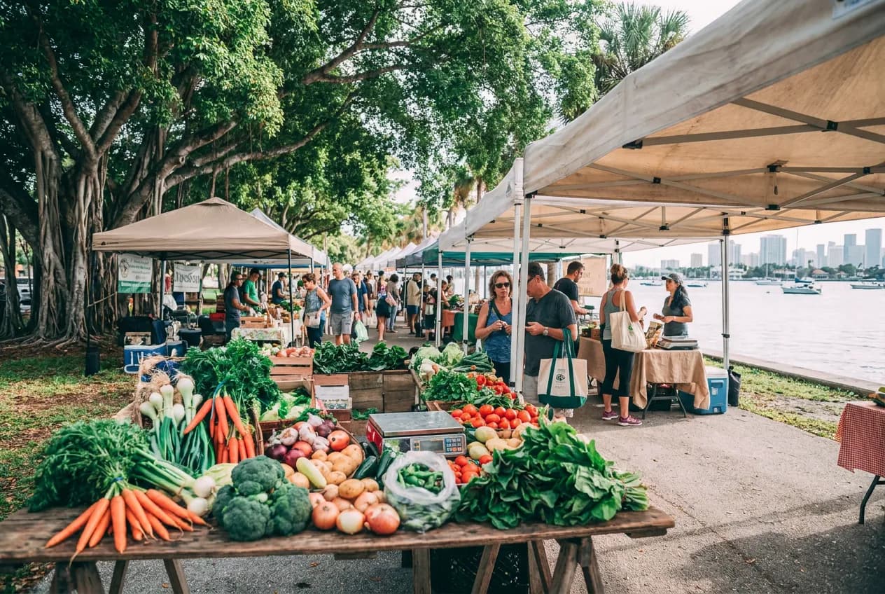 Legion Park Green Market in MiMo, Miami — cover photograph