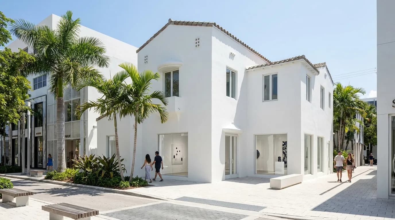 Modern architecture of the Institute of Contemporary Art Miami building