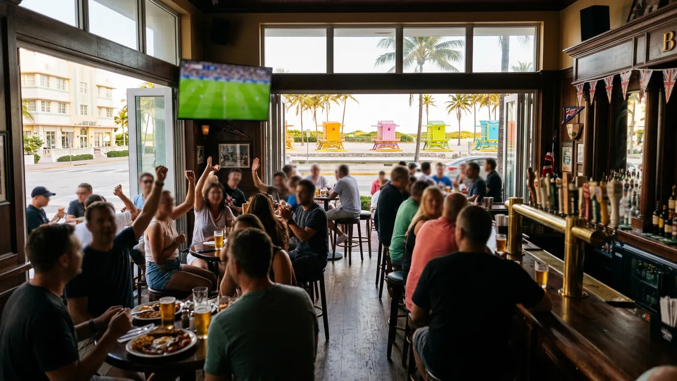 Miami Pubs for Fulham vs Chelsea and a Full English