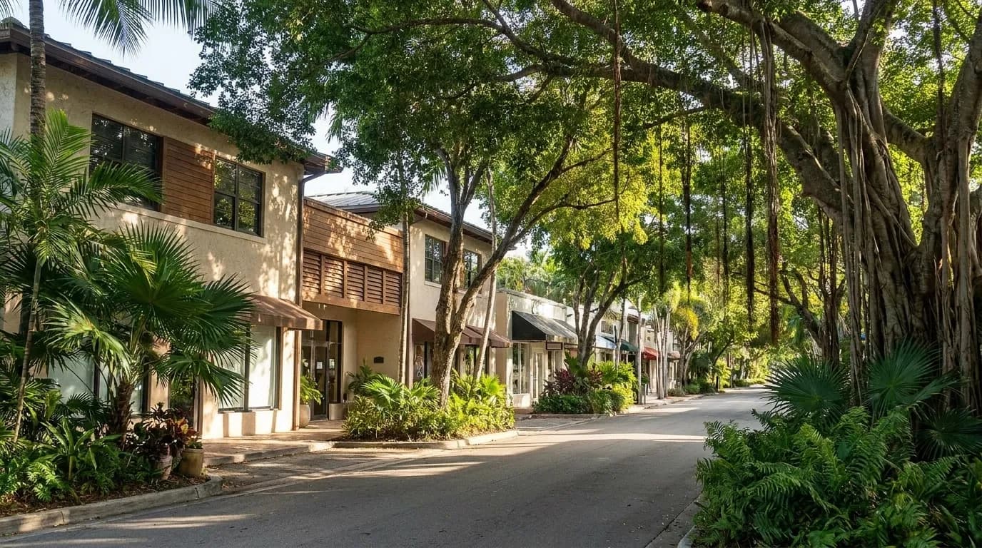 Coconut Grove neighborhood where Boia De is located