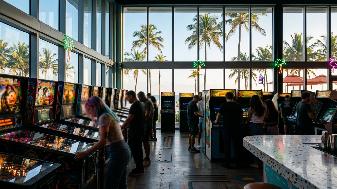 The Tang of Nostalgia in Miami Retro Arcades