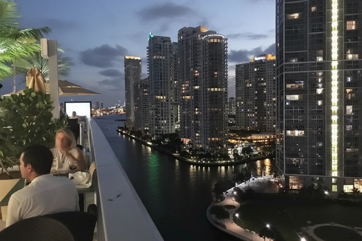Cover scene for Where to See the Moon Tonight from a Miami Rooftop Bar