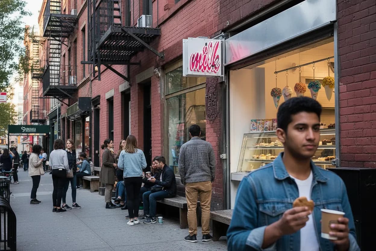 Cover scene for Milk Bar Nolita: Birthday Cake Truffles Before a Downtown Movie