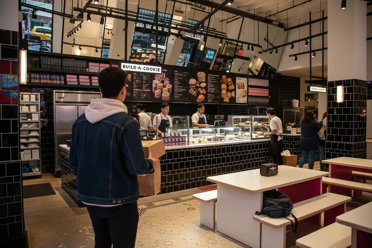 NYC experience scene for Milk Bar Nolita: Birthday Cake Truffles Before a Downtown Movie