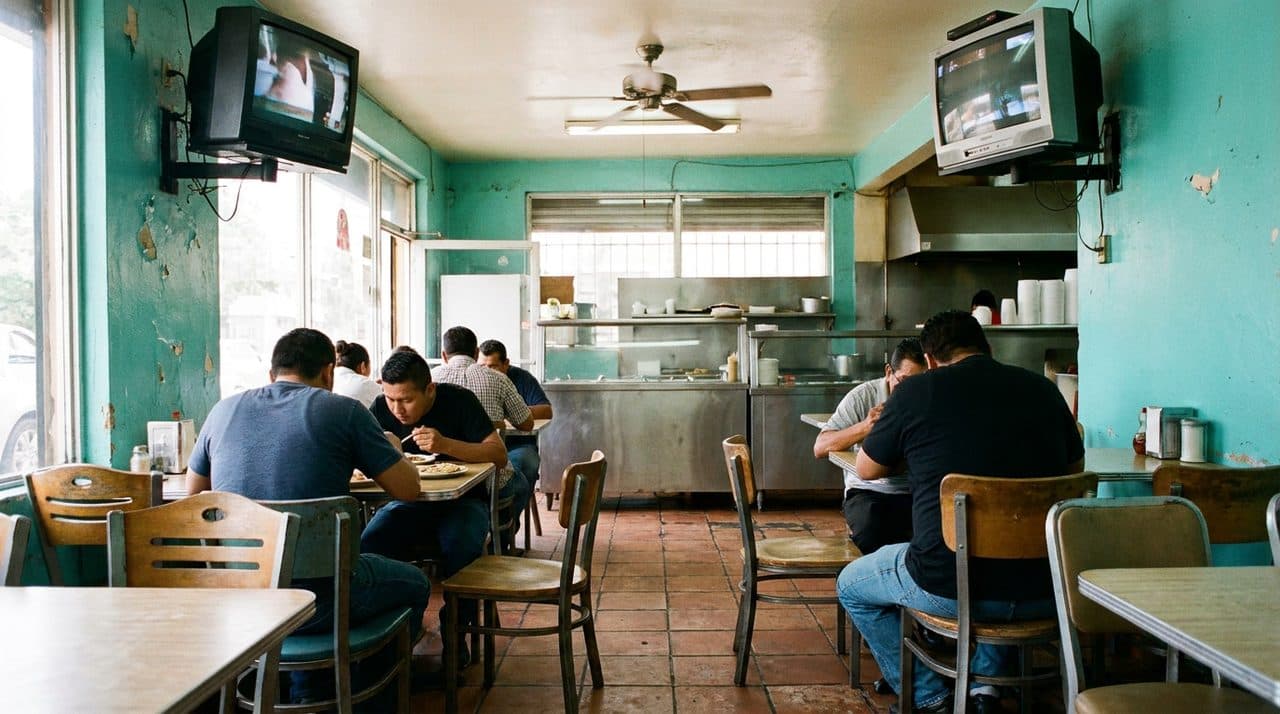 Mission Pupusas Before the Match While Cubs vs Rockies Plays Silent - cover image