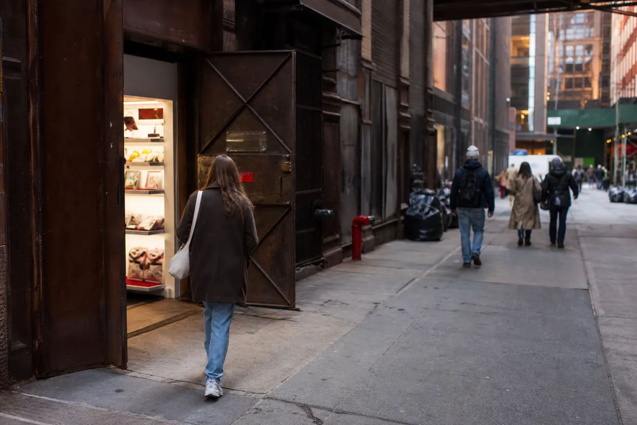 NYC experience scene for Mmuseumm in Tribeca: How to Time NYC’s Tiny Elevator-Shaft Museum