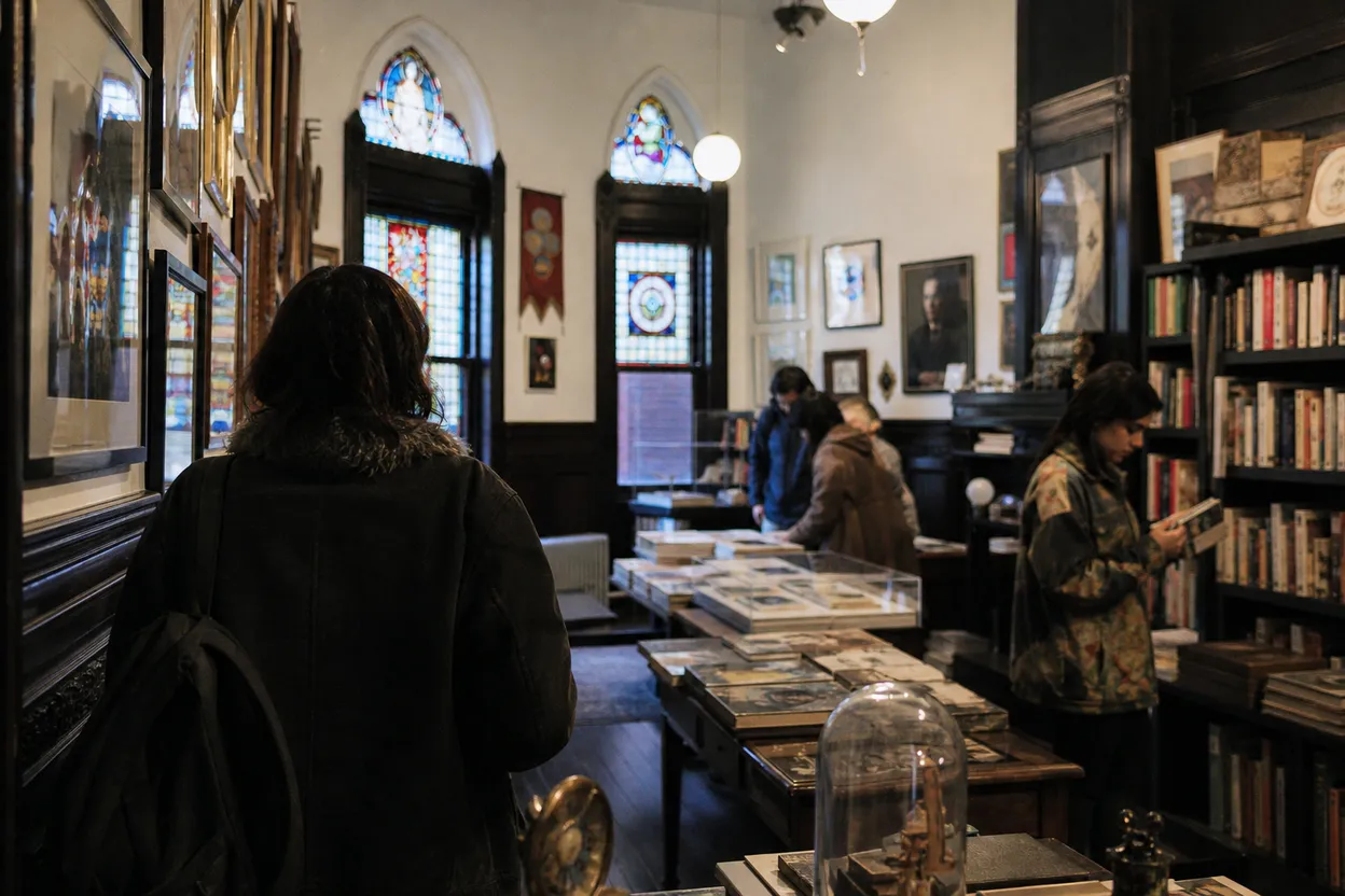 Cover scene for Morbid Anatomy Library in Gowanus: A Strange-Books Detour for a Rainy Curiosity Date