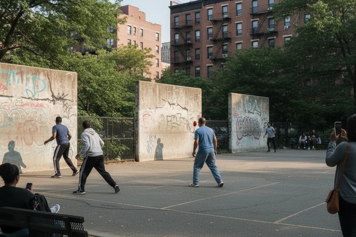 NYC experience scene for Morningside Park Handball Courts for a Free After-Class Reset