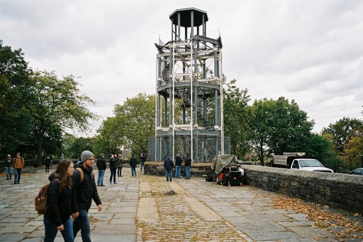 Cover scene for Mount Morris Fire Watchtower: Harlem's Overlook Most Park Walkers Skip
