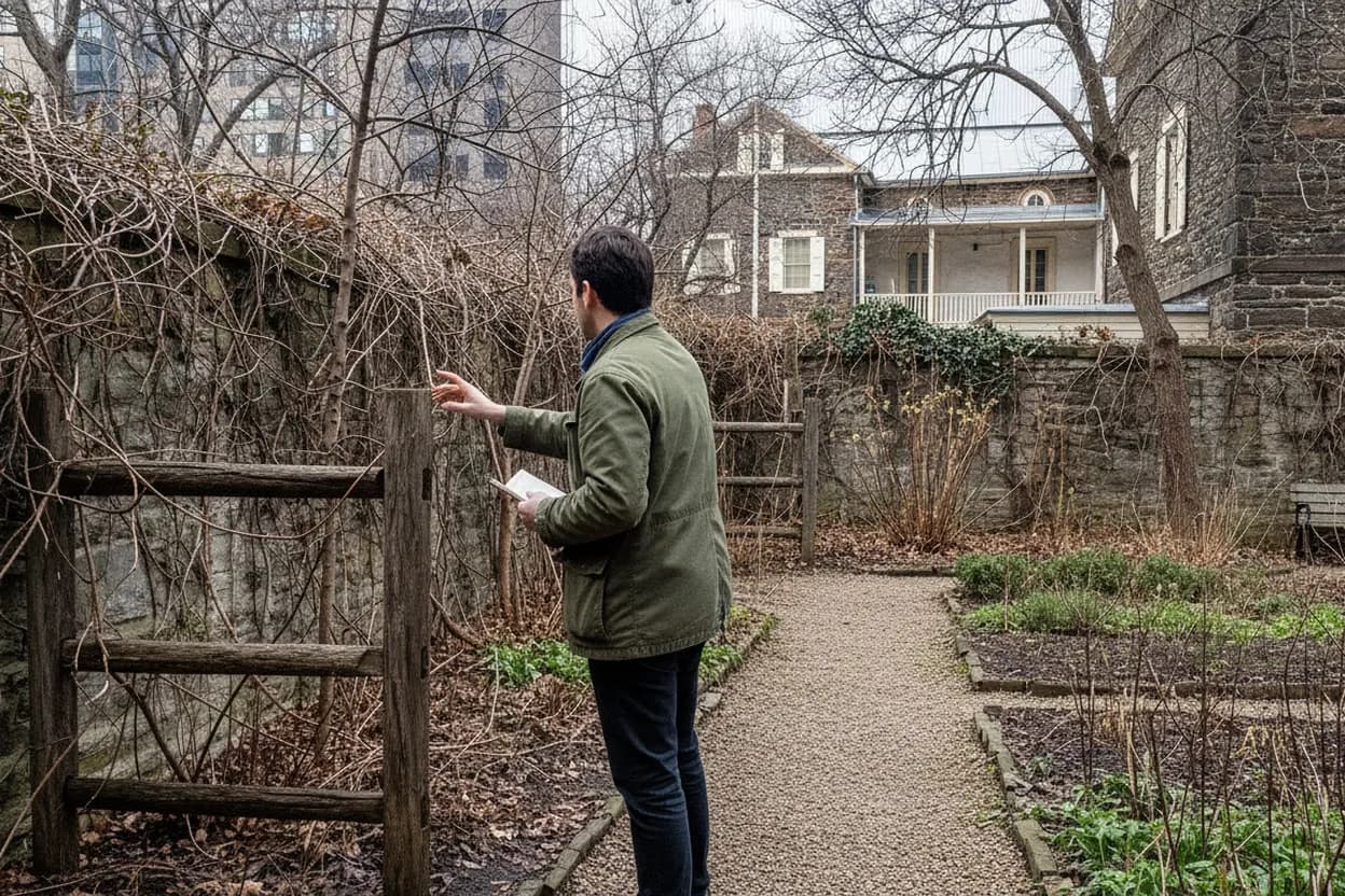 Visitor perspective at Mount Vernon Hotel Museum & Garden