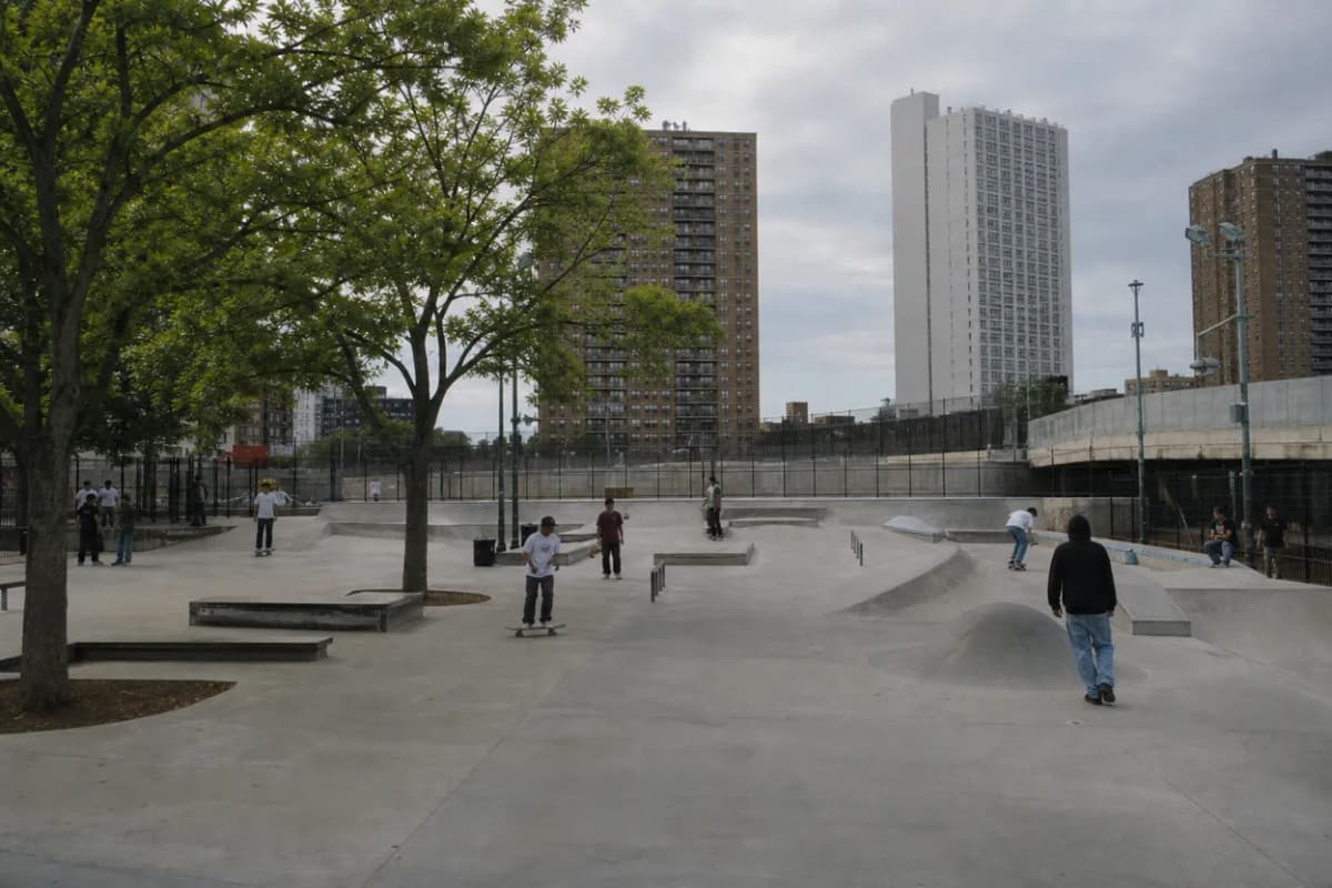 Cover scene for Mullaly Skatepark After Work: A Bronx Session Plan for Nervous Beginners