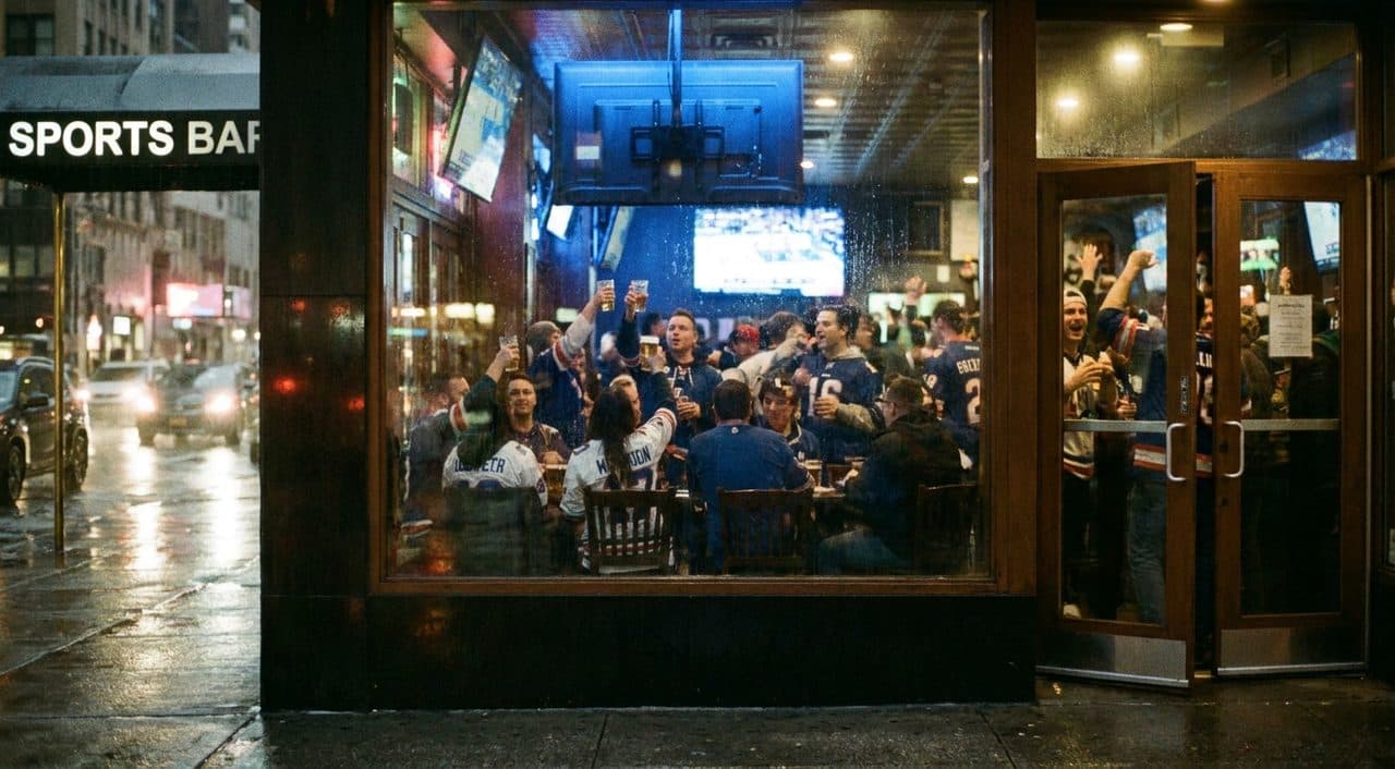 Murray Hill's Sports Bar Row: The Long Walk Between Playoff Overtime Periods - scene
