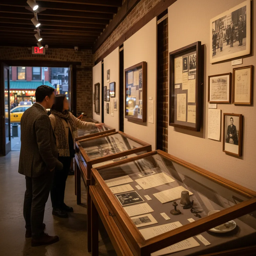 Editorial-style detail scene for Museum of Chinese in America in New York.