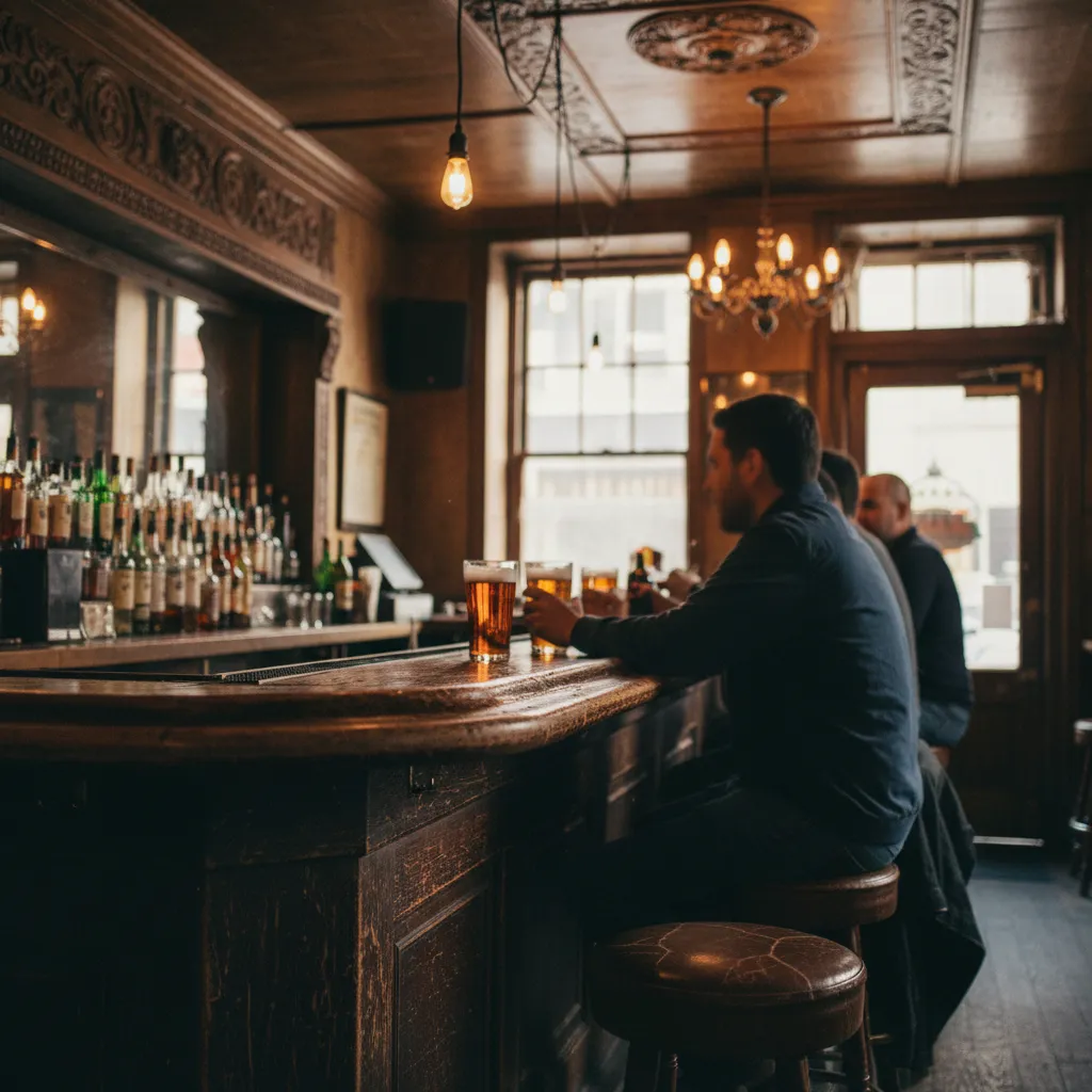 Editorial-style detail scene for Neir's Tavern in New York.