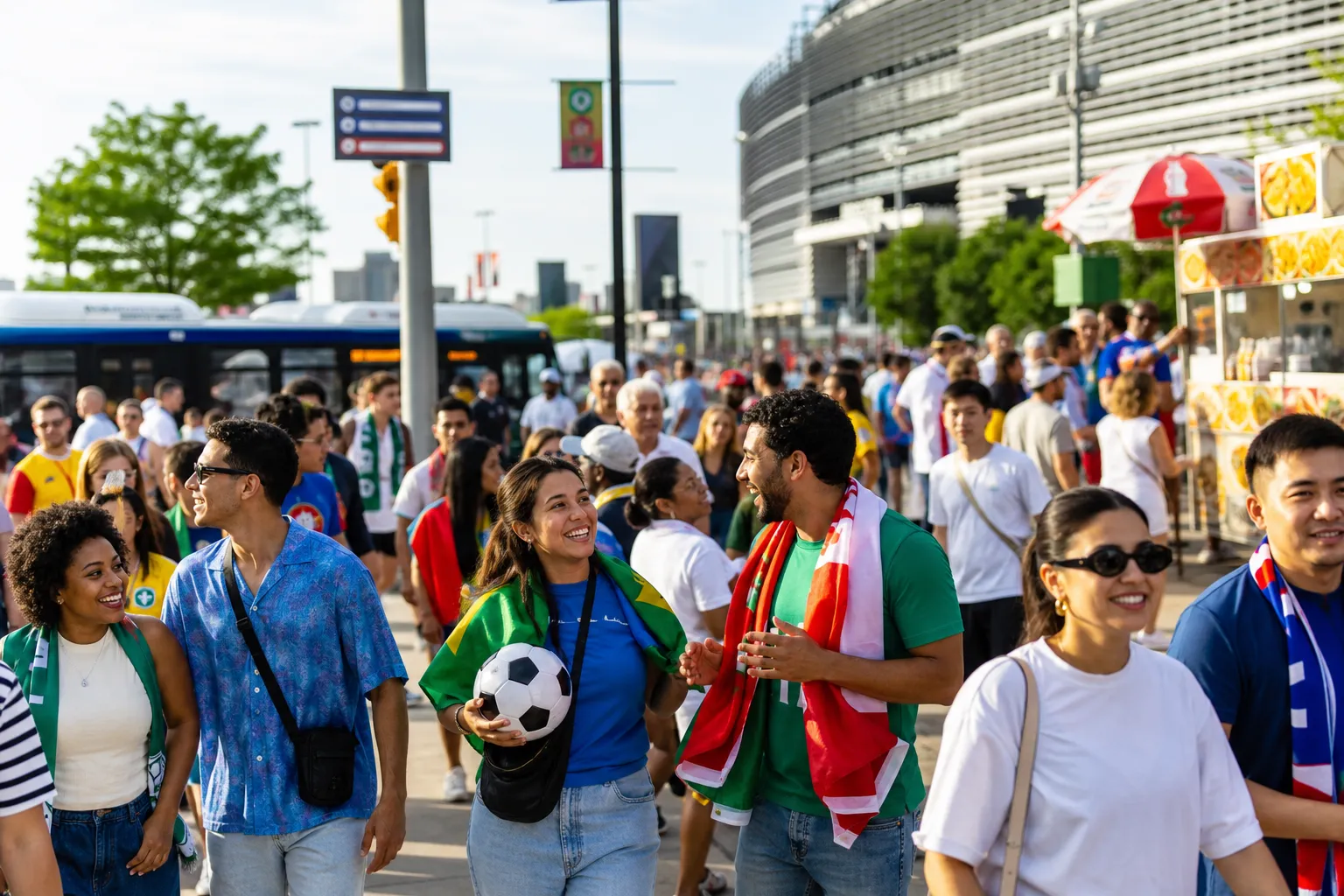 New York / New Jersey World Cup match-day scene