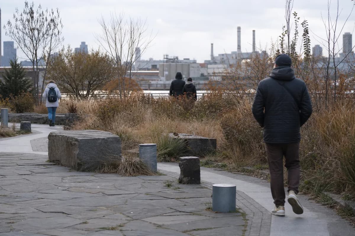 NYC experience scene for Newtown Creek Nature Walk: A Free Industrial-Waterfront Reset