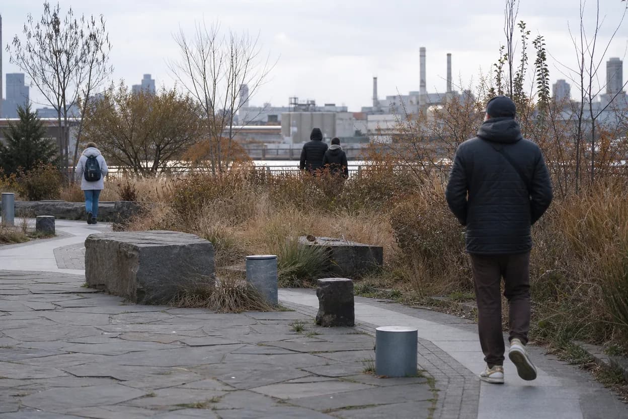 NYC experience scene for Newtown Creek Nature Walk: A Free Industrial-Waterfront Reset
