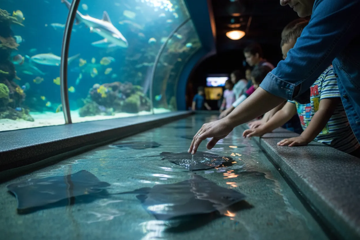 Editorial detail for New York Aquarium Shark Tunnel on a Stormy Saturday: A Timed-Entry Coney Island Plan