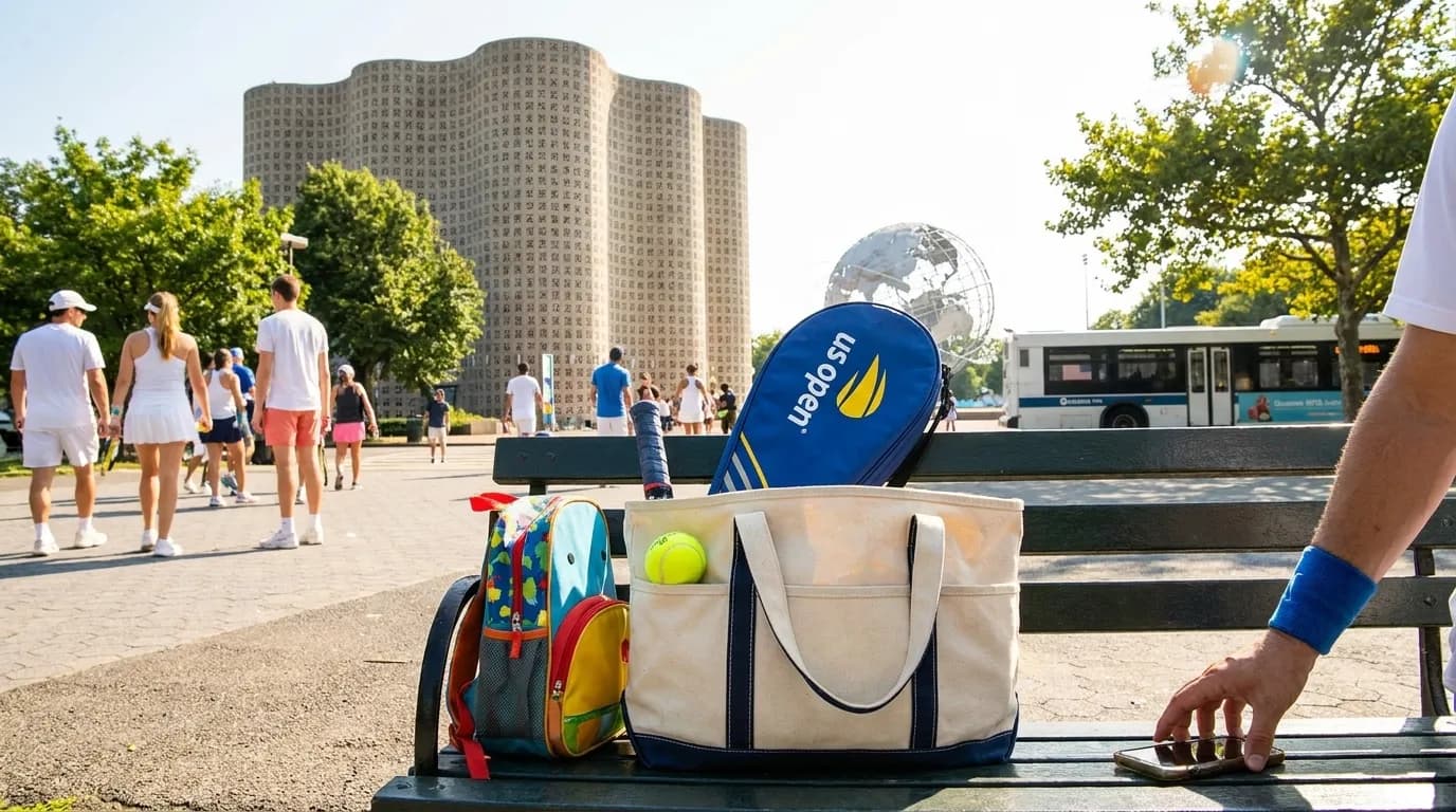 Photorealistic New York scene for New York Hall of Science Breaks Between US Open Sessions.