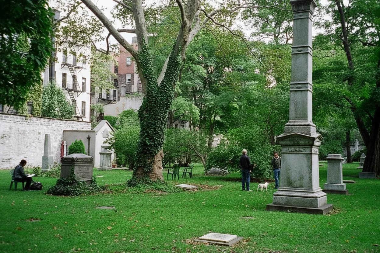 Cover scene for New York Marble Cemetery Open Gate: A Quiet East Village Vault Detour Before Dinner