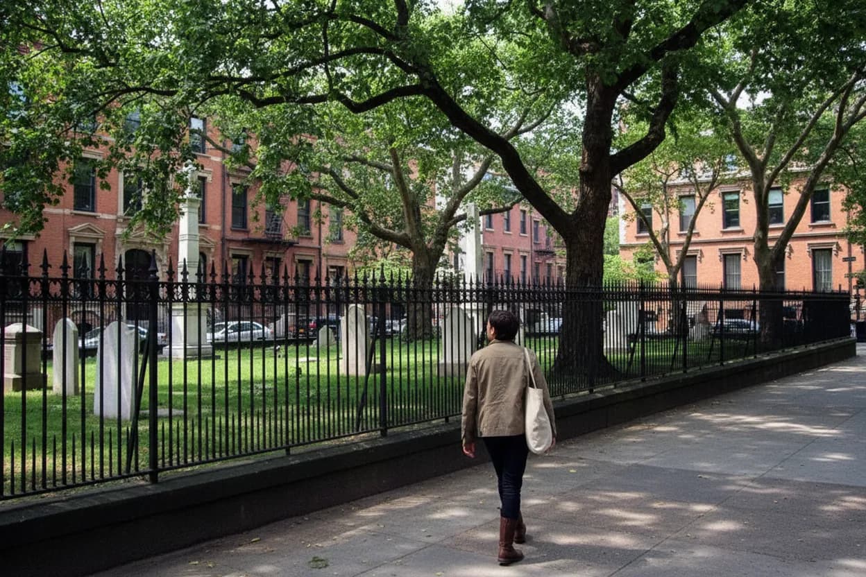 NYC experience scene for New York Marble Cemetery Open Gate: A Quiet East Village Vault Detour Before Dinner