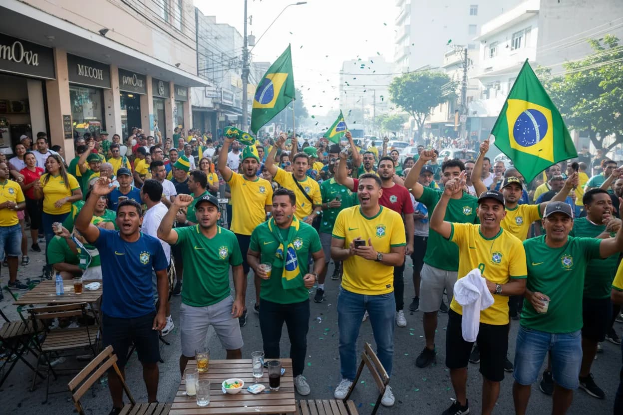 Brazil fans using Morristown as a public World Cup planning base