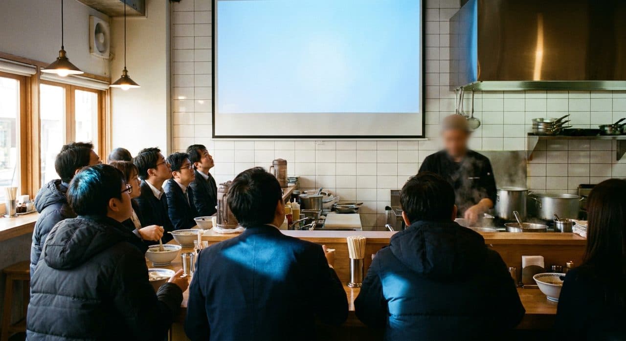 Nintendo Direct June 2026 Livestream Parties at a Ramen Counter - scene
