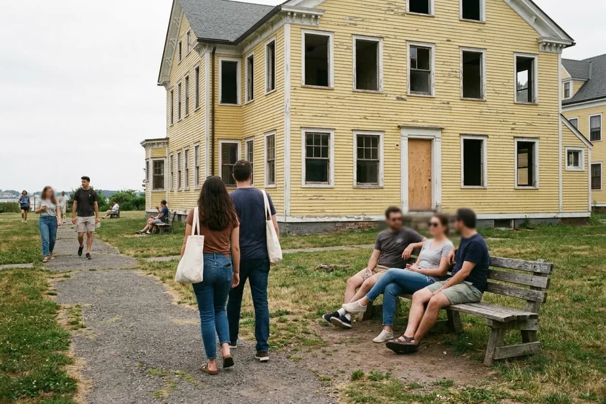 Cover scene for Nolan Park: The Tree-Lined Officers’ Quarter on Governors Island