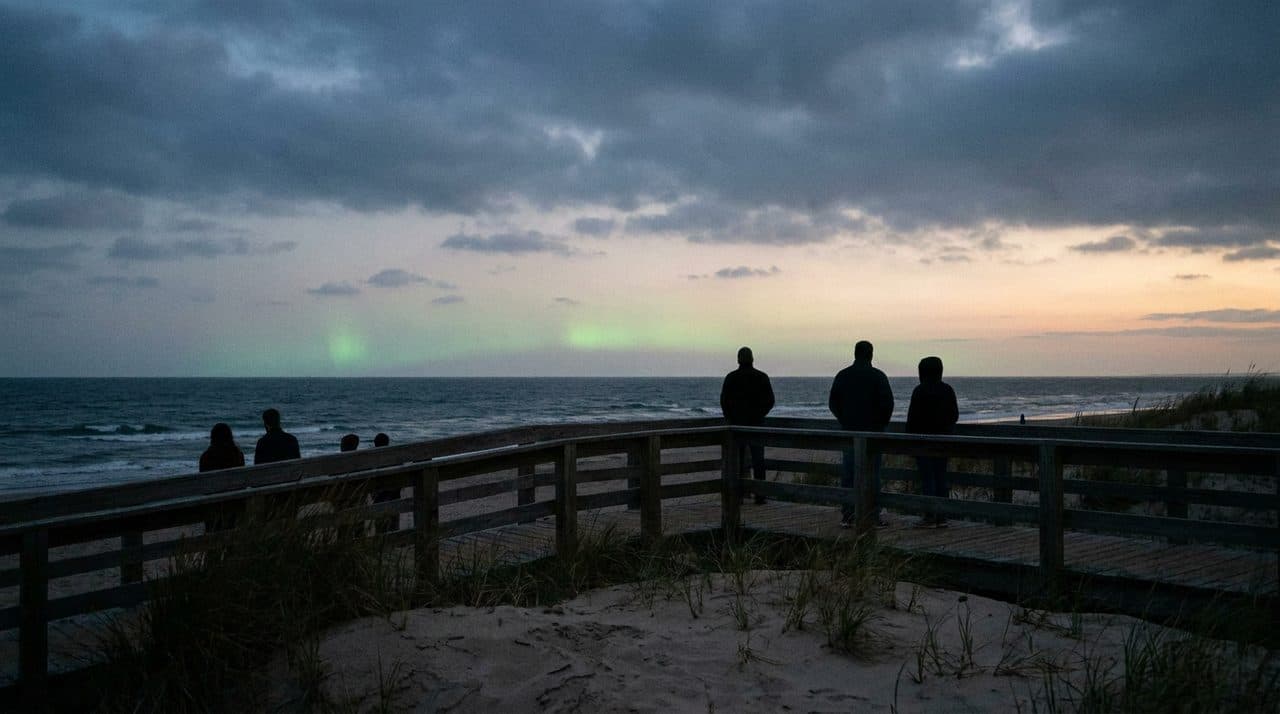 Northern Lights Tonight: Free Aurora Watch From the Boardwalk - scene