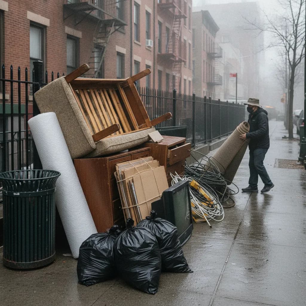 Practical NYC detail for How to Dispose of Large Items on NYC Curbs.
