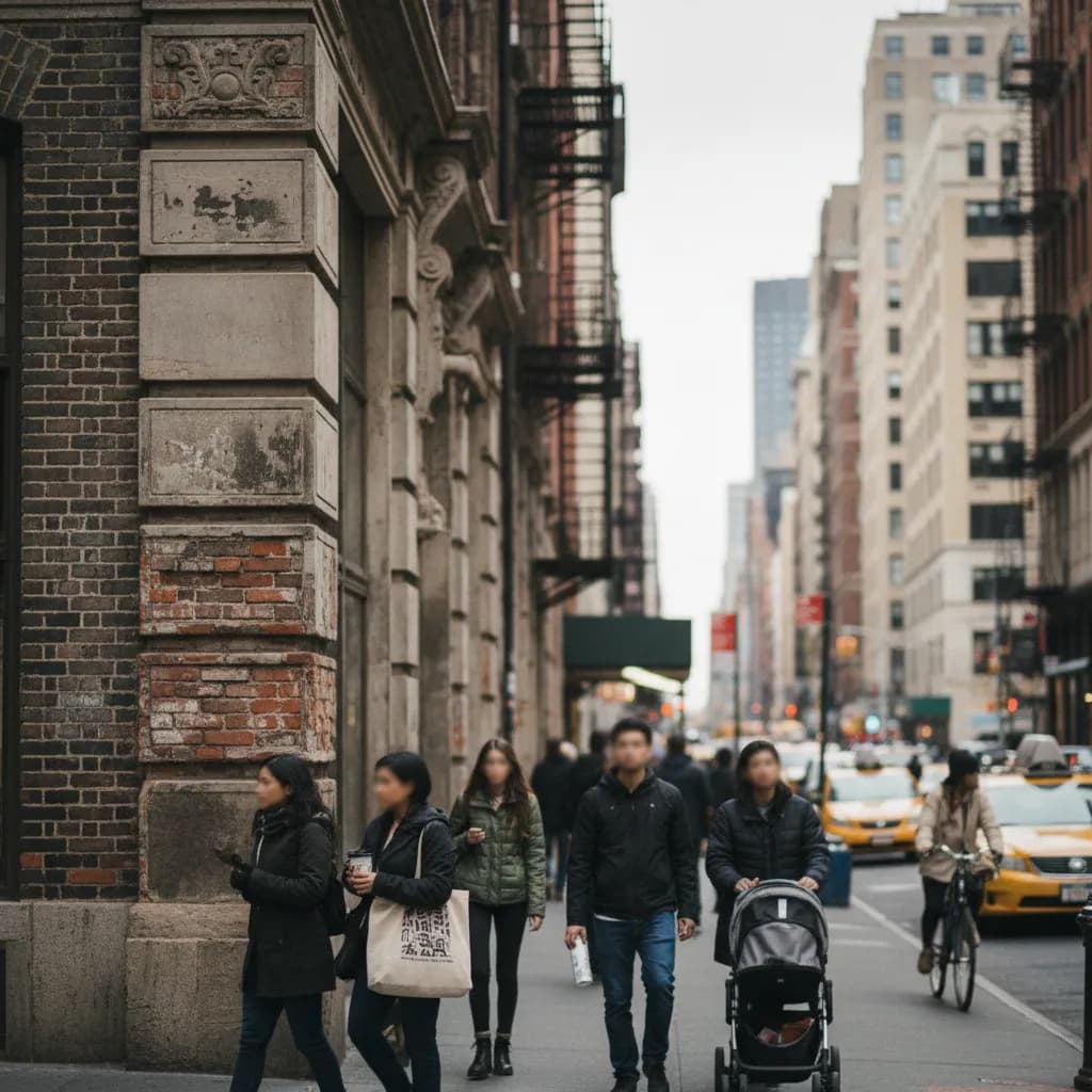 Local NYC route scene for The History of Manhattan's Private Streets and Gated Mews.