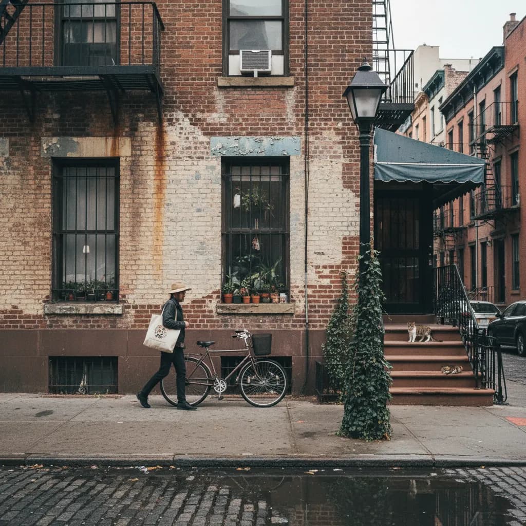 Local NYC route scene for Where to Find Spanish Colonial Revival Architecture in Queens.
