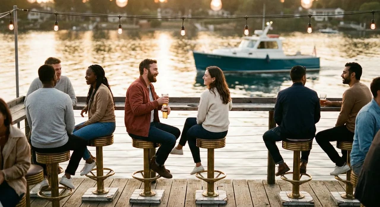 Drinking on the Water: The 79th Street Boat Basin's Floating Bar