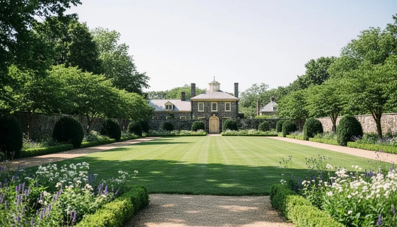 Realistic editorial view of Bartow-Pell Mansion Museum in New York City