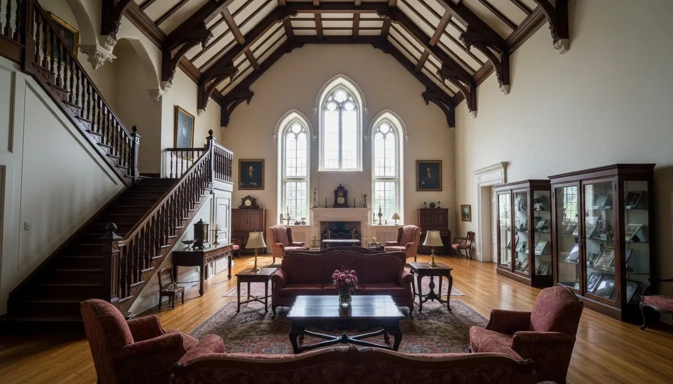 Realistic editorial view of Bayside Historical Society in New York City